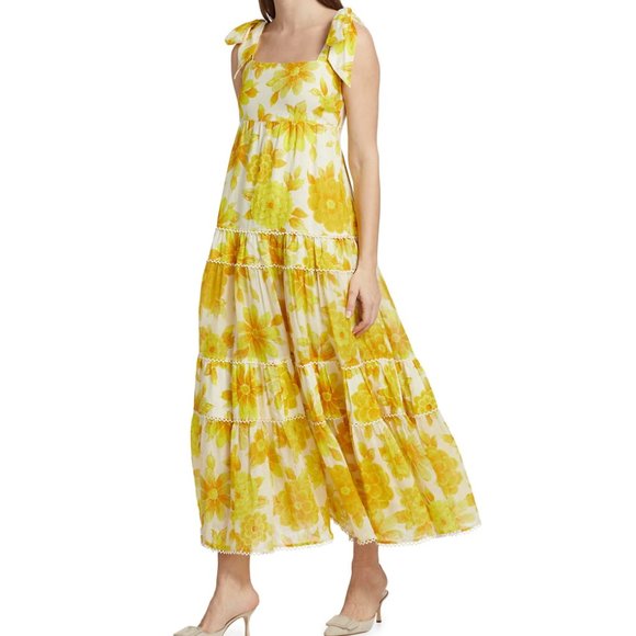 ALÉMAIS Sonny Floral Linen Sundress - Picture 4 of 5